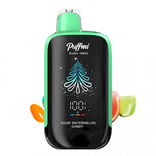 Электроная сигарета PuffMi Dura 18000 - Кислая арбузная конфета (Sour Watermelon Candy)